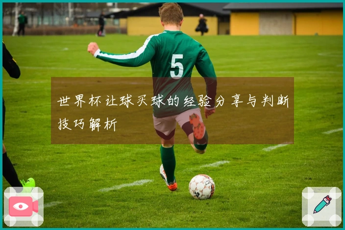 世界杯让球买球的经验分享与判断技巧解析